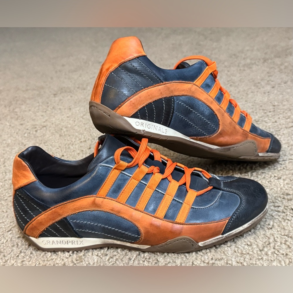 GrandPrix Originals Men's Monza Indigo Driving Racing Sneakers Size 10.5 OR 44